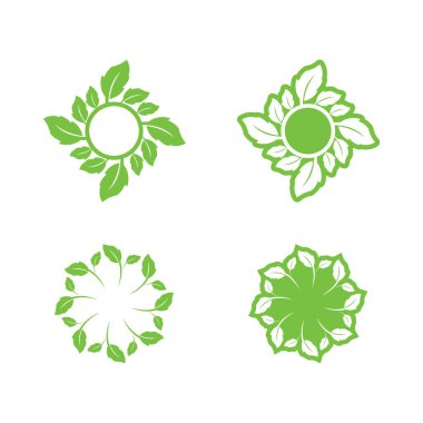 Ağaç logosu vektör illüstrasyon tasarımı. Ağaç logosundan bir ağaç şablonunun vektör silueti ve yaşam tasarımı illüstrasyonunun kök ağacı