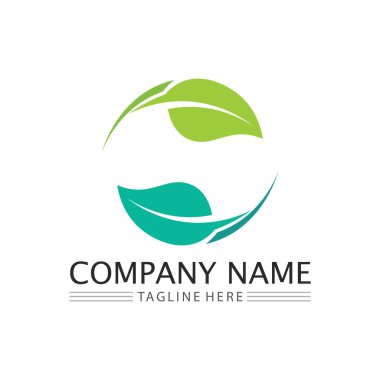 Ağaç logosu vektör illüstrasyon tasarımı. Ağaç logosundan bir ağaç şablonunun vektör silueti ve yaşam tasarımı illüstrasyonunun kök ağacı