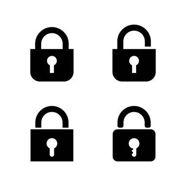 anahtar ve kilit simgesi logosu ve sembol vektör tasarımı Grafiksel
