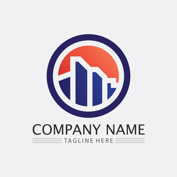Ikona Biznesu Grafika Wektorowa Logo — Wektor stockowy