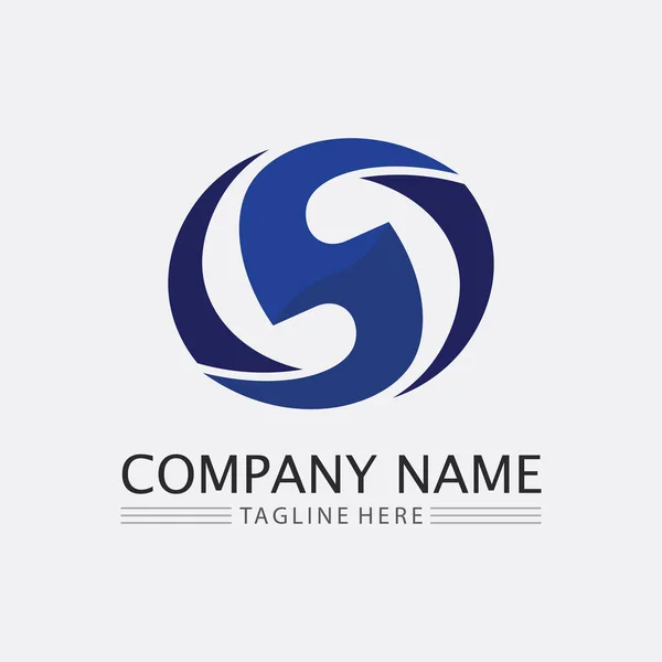 Ícone Negócios Logotipo Gráfico Vetor Design —  Vetores de Stock