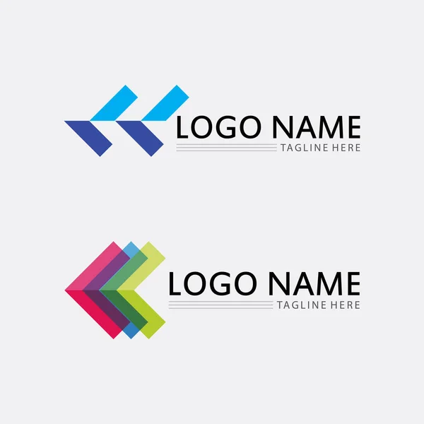 Επιχειρηματικό Εικονίδιο Και Γραφικό Φορέα Σχεδιασμού Λογότυπου — Διανυσματικό Αρχείο