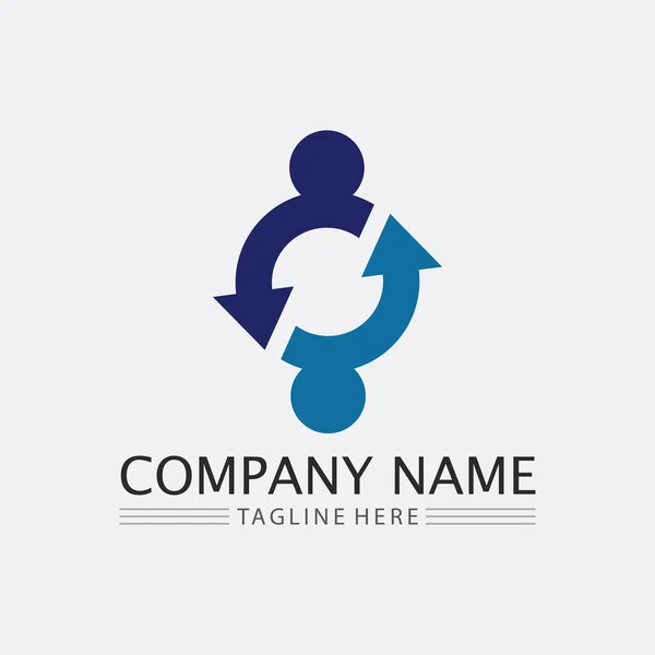 Business Icon Logo Design Vector Graphic — Stock Vector