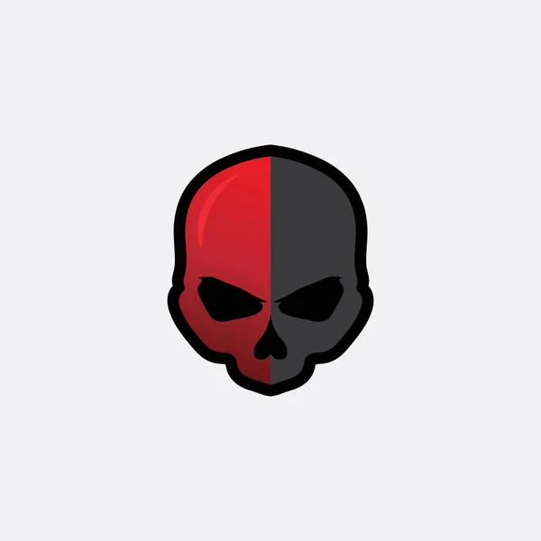 Skull Bones Icon Logo Design Vector Graphic Illustration — Stock Vector
