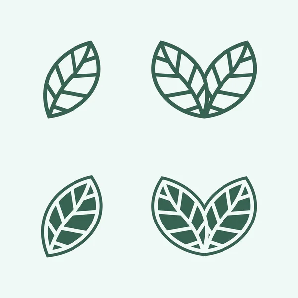 Вектор Дизайну Логотипу Листя Редагування Шаблону Природи Зелений Лист Логотипу — стоковий вектор
