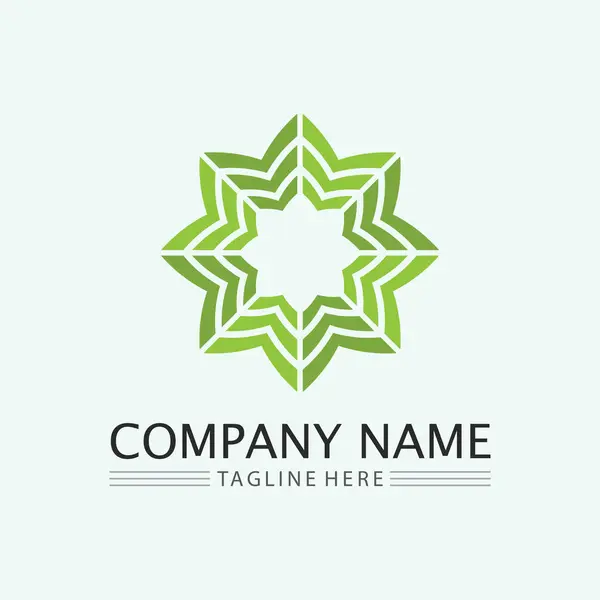 Вектор Дизайну Логотипу Листя Редагування Шаблону Природи Зелений Лист Логотипу — стоковий вектор