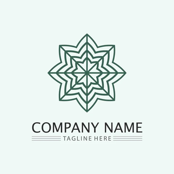 Foglia Logo Design Vettore Natura Simbolo Modello Modificabile Foglia Verde — Vettoriale Stock