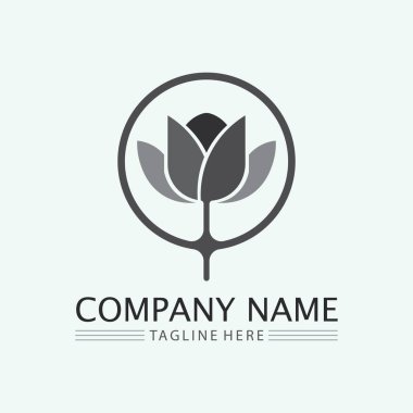 Kaplıca, butik, güzellik salonu, kozmetikçi, dükkan, yoga sınıfı, otel ve tatil köyü için çiçek tasarımı vektörü