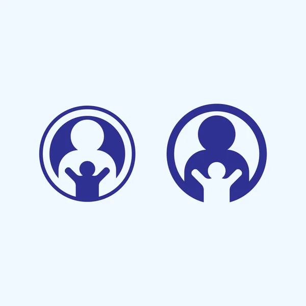 概要人のロゴデザイン楽しい人 健康的な人 スポーツ コミュニティの人々シンボルベクトルイラスト — ストックベクタ