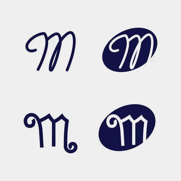 Lettera Logo Design Vettoriale Identità Icona Segno — Vettoriale Stock