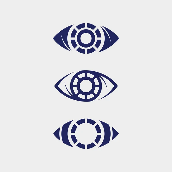 Merk Identiteit Corporate Eye Care Vector Logo Ontwerp — Stockvector