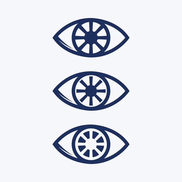 Varumärke Identitet Företag Ögonvård Vektor Logotyp Design — Stock vektor