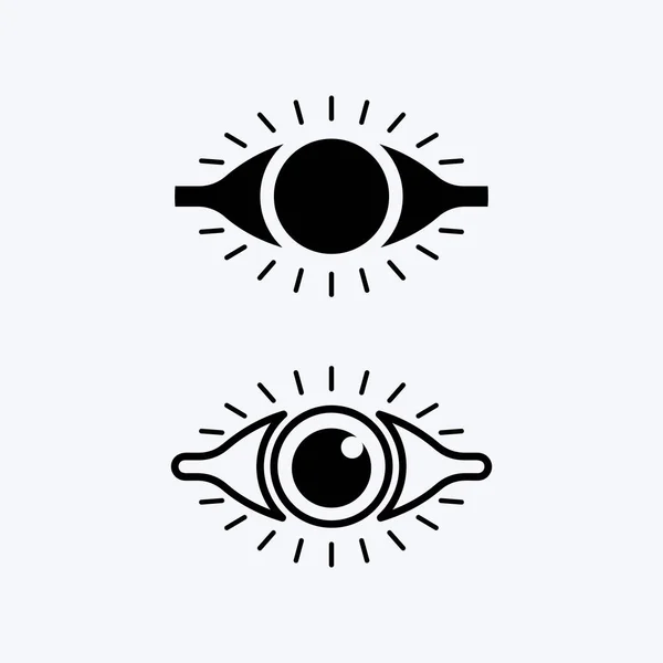 Εταιρική Ταυτότητα Eye Care Vector Σχεδιασμός Λογότυπου — Διανυσματικό Αρχείο
