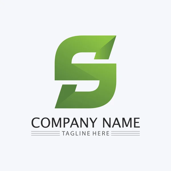 Harfli Şirket Logosu Tasarım Vektörü — Stok Vektör