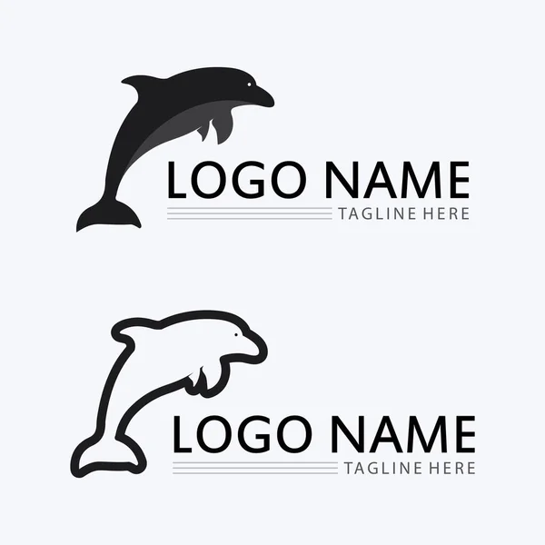 Wzór Logo Ryby Kreatywny Symbol Wektora — Wektor stockowy