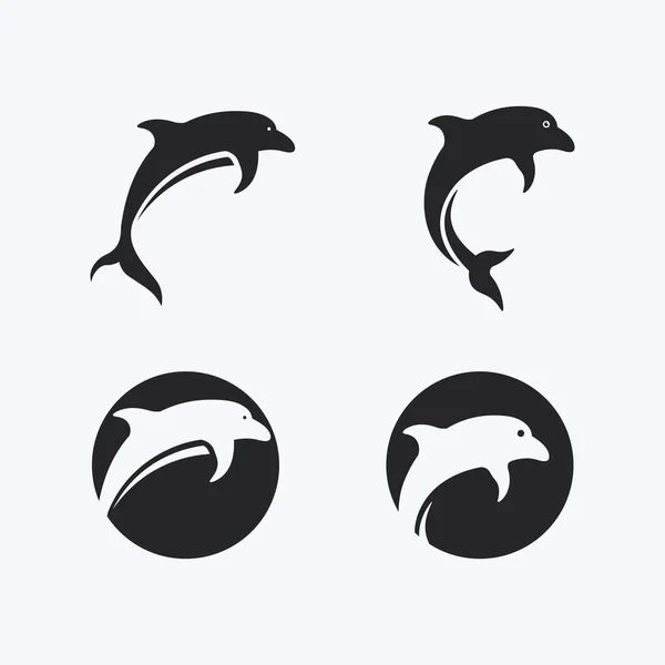 Шаблон Логотипу Риби Креативний Векторний Символ — стоковий вектор