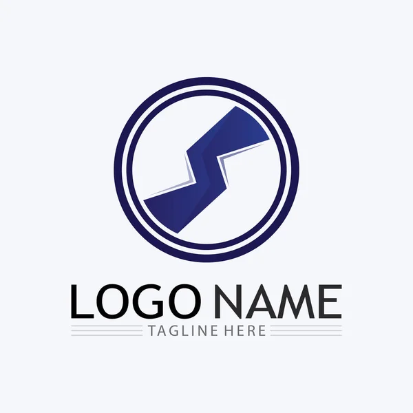 Logotipo Negócio Corporativo Carta Logotipo Vetor Design — Vetor de Stock