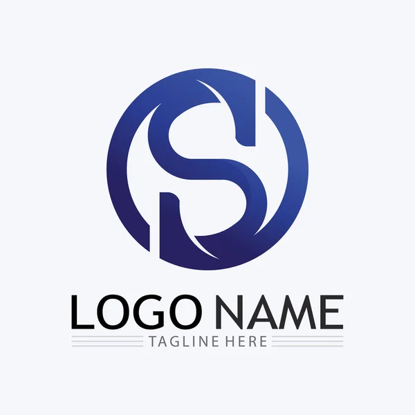Sロゴとビジネス企業S文字ロゴデザインベクトル — ストックベクタ