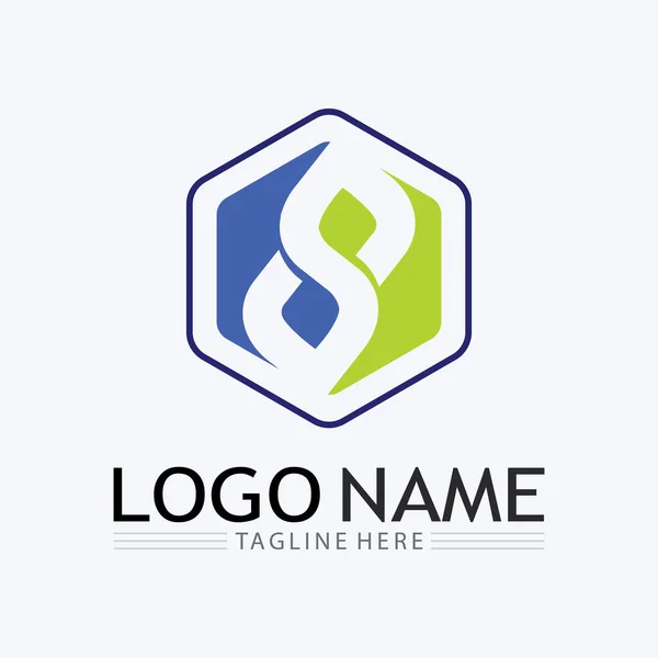 Logotyp Och Företag Brev Logotyp Design Vektor — Stock vektor