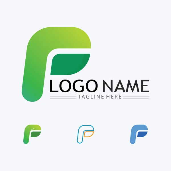 Carta Design Ilustração Vetorial Logotipo — Vetor de Stock