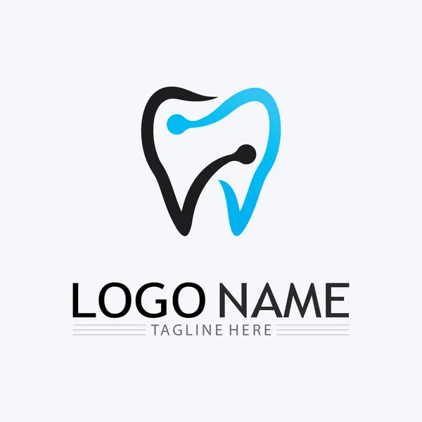 Logo Dental Diseño Plantilla Vectorial Logotipo Dentista Creativo Logotipo Del — Vector de stock