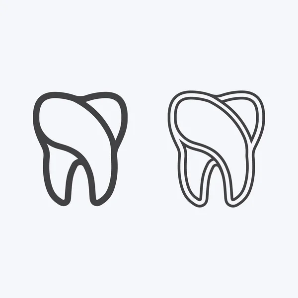 Zahn Und Dental Logo Design Vektorvorlage Kreatives Zahnarzt Logo Dental — Stockvektor