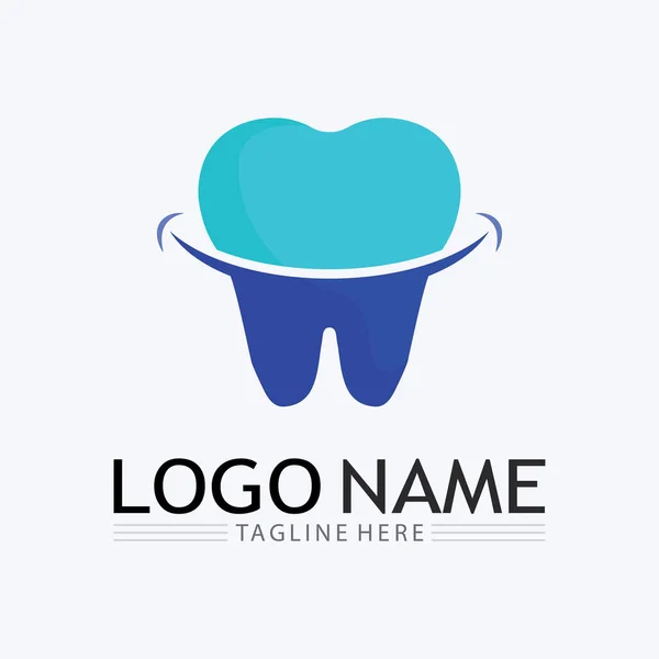 Οδοντικό Και Οδοντικό Λογότυπο Σχεδιασμός Διάνυσμα Template Creative Οδοντίατρος Λογότυπο — Διανυσματικό Αρχείο