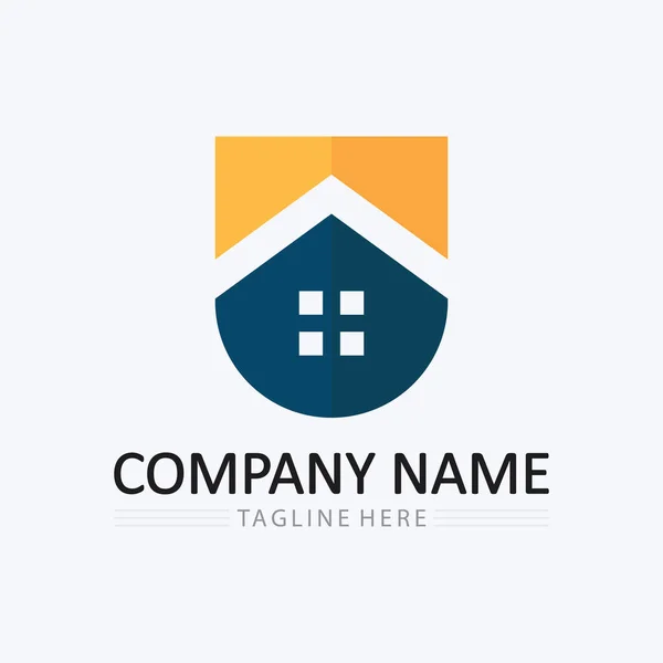 Home Logo Icon Vector Illustration Design Template Home House Logo — Stock Vector