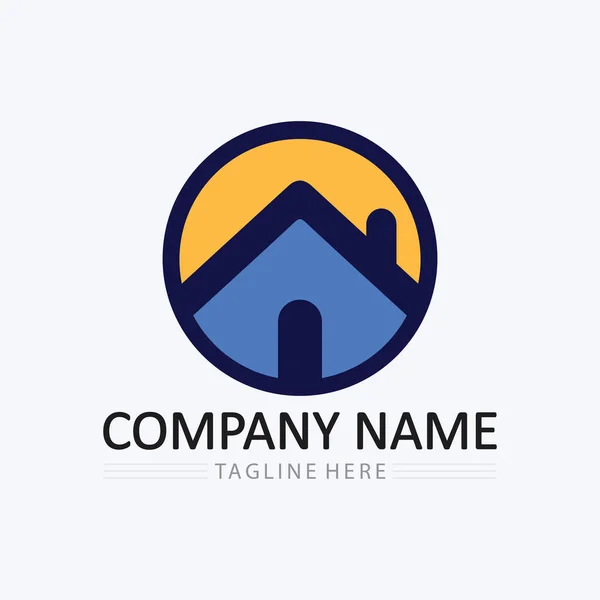 Home Logo Pictogram Vector Illustratie Ontwerp Template Home Huis Logo — Stockvector