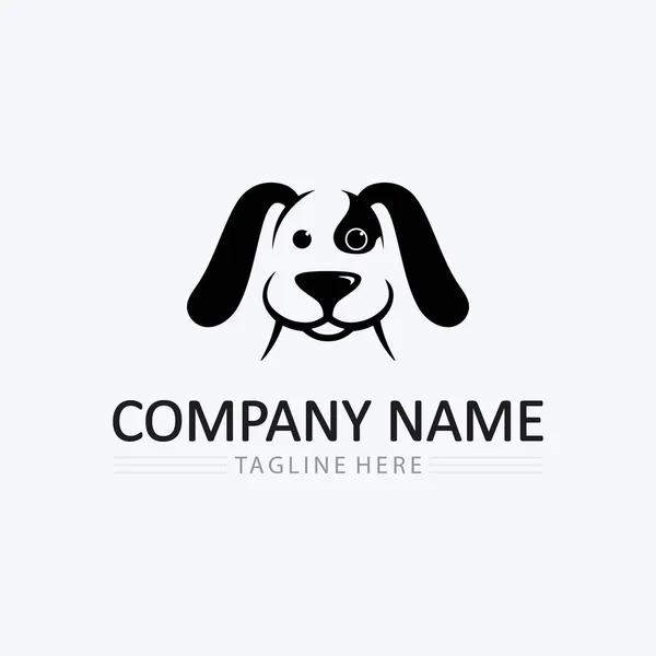 Logotipo Del Perro Icono Animal Vector Ilustración Diseño Gráfico — Archivo Imágenes Vectoriales