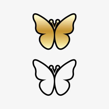 Güzellik Kelebeği Vektör simgesi tasarımı