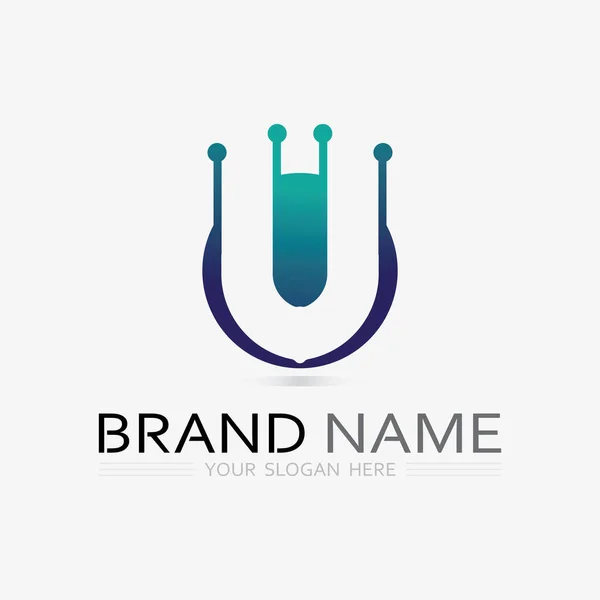Lettera Iniziale Logo Business Design Icon Vector — Vettoriale Stock