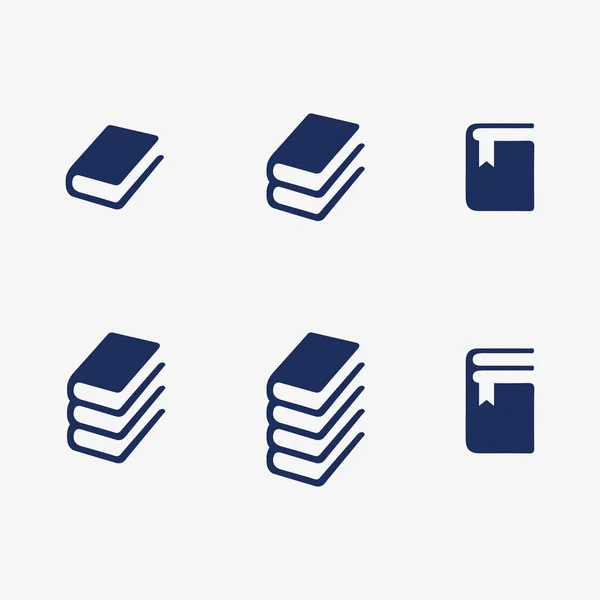 Buch Logo Vektor Und Illustration Bildung Symbol — Stockvektor