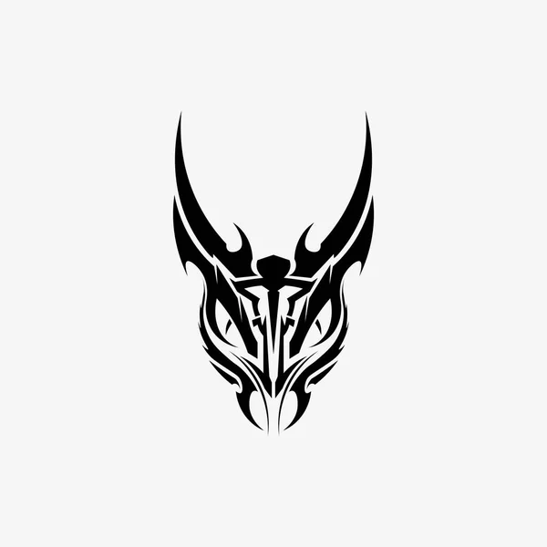 Чорний Племінний Вектор Логотип Значок Дизайну Знак Племені — стоковий вектор