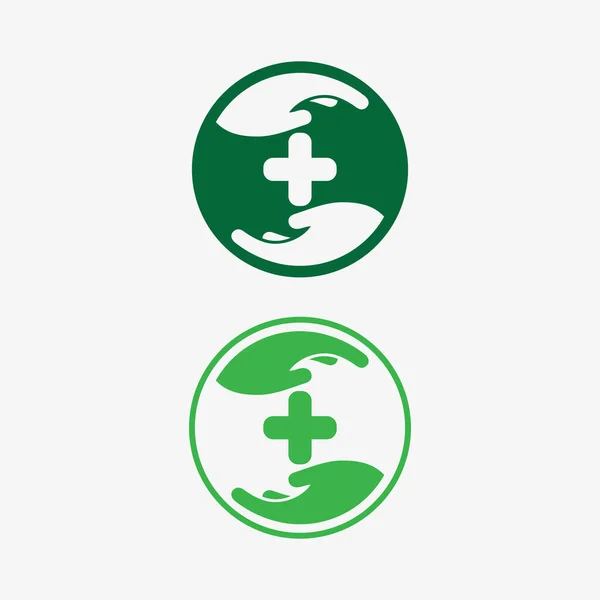Gesundheit Menschen Logo Vektor Illustration Design Vorlage — Stockvektor
