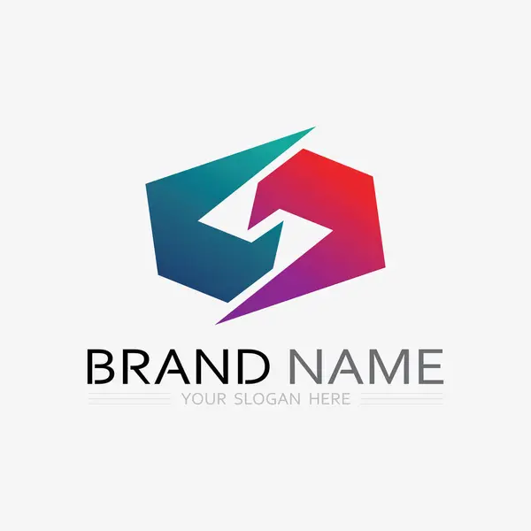 Carta Corporativa Negócios Logo Design Vector —  Vetores de Stock