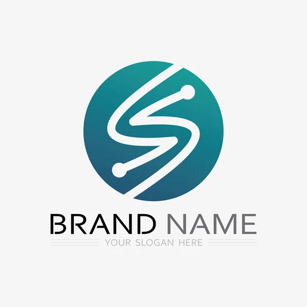 Logo Yazı Tipi Harfi Logo Tasarım Vektörü Grafiği — Stok Vektör