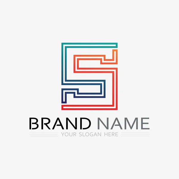 Logo Font Letter Logo Design Vector Grahic —  Vetores de Stock