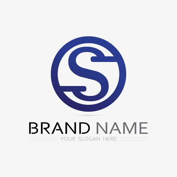 Logo Schrift Und Buchstabe Logo Design Vektorgrafik — Stockvektor