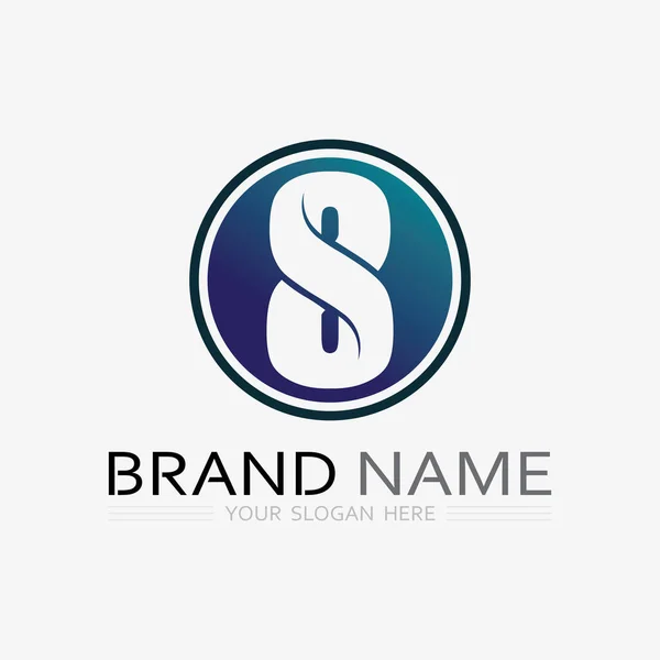 Logo Font Letter Logo Design Vector Grahic — Vetor de Stock