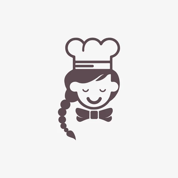Kitchen Chef Logo Food Icon Resto Cafe Design Vector — Stock Vector