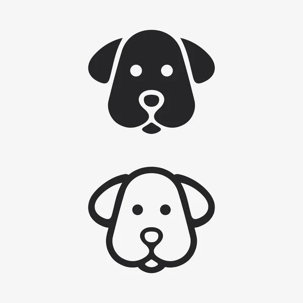 Логотип Собаки Иконка Животного Векторные Иллюстрации Дизайн Графики — стоковый вектор