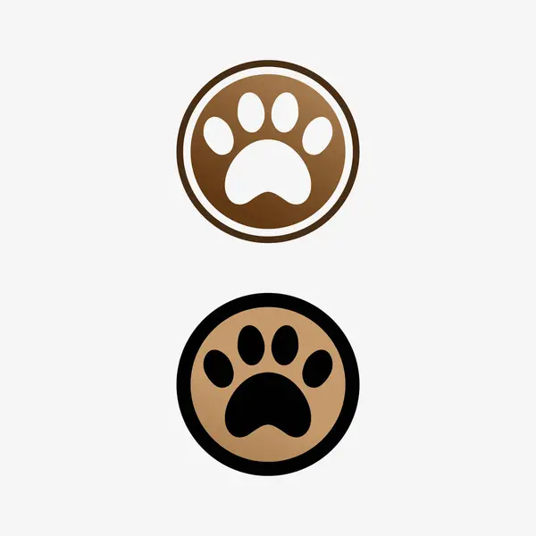 狗标志和图标动物矢量图解设计图形 — 图库矢量图片