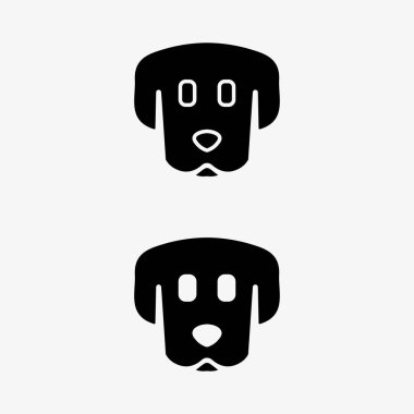 Köpek logosu ve ikon hayvan vektör çizimi grafiği