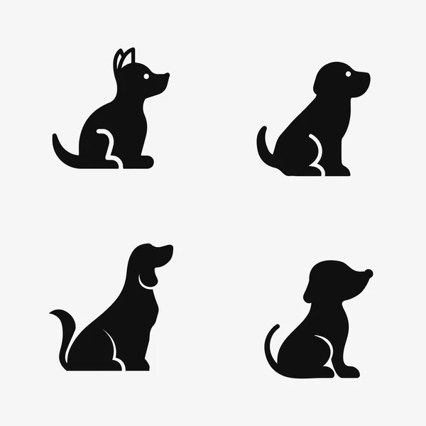 Logo Psa Ikona Zvířecí Vektor Ilustrační Design Grafické — Stockový vektor