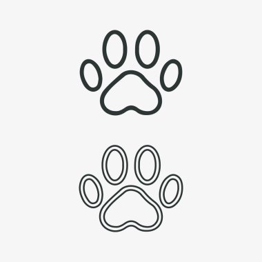 Köpek logosu ve ikon hayvan vektör çizimi grafiği