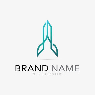 Logo vektör illüstrasyon tasarımı, Emlak logo şablonu, logo simgesi simgesi