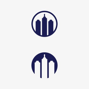 Logo vektör illüstrasyon tasarımı, Emlak logo şablonu, logo simgesi simgesi