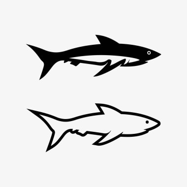 Balık soyut simge tasarım logo şablonu, balıkçılık kulübü veya çevrimiçi dükkanın yaratıcı vektör sembolü.  