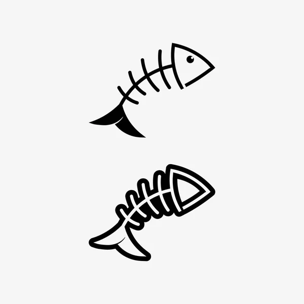 Ryby Abstraktní Vzor Ikony Logo Šablony Kreativní Vektorový Symbol Rybářského — Stockový vektor